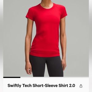 LULULEMON swiftly tech short sleeve size 6